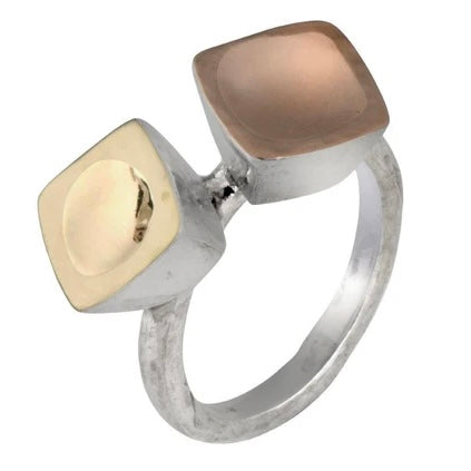 Sterling Silver Gold Filled Ring IR1071
