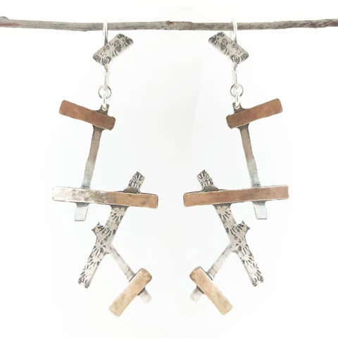 Silver & Gold Filled Earrings SKE1607