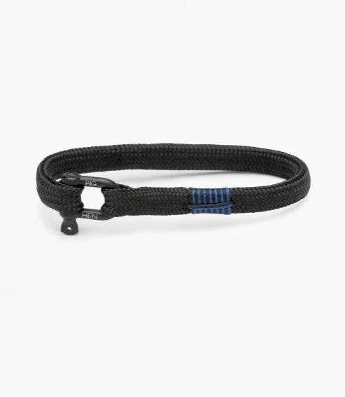 Vicious Vik Mens Steel & Rope Bracelet