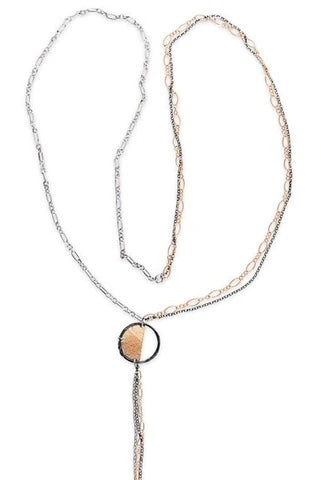 Sterling Silver Gold Filled Necklace DN2695