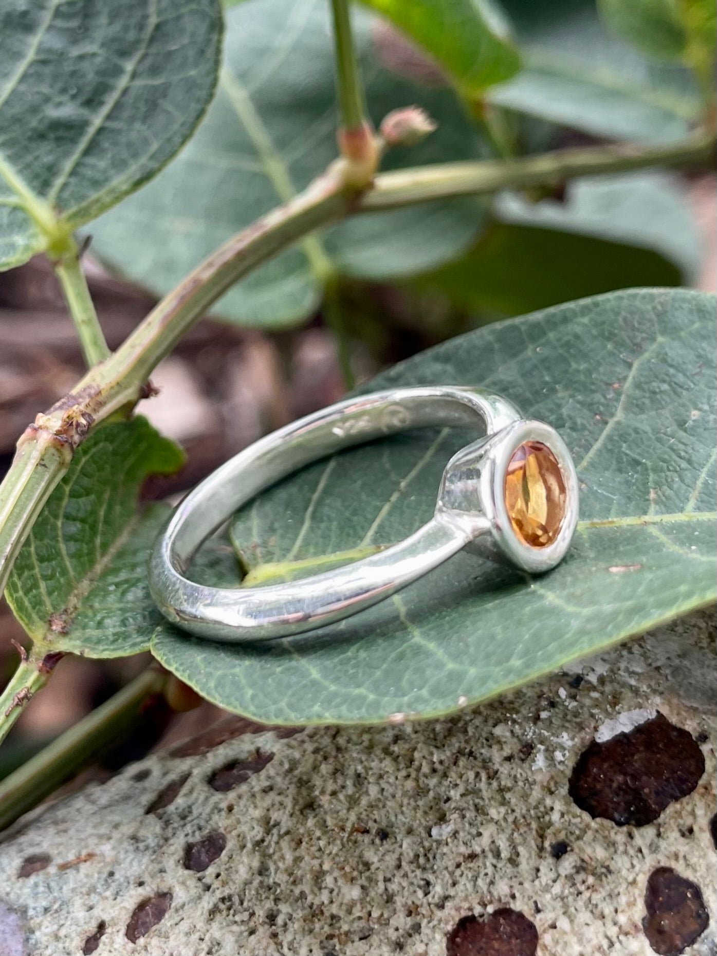 Sterling Silver Citrine Ring