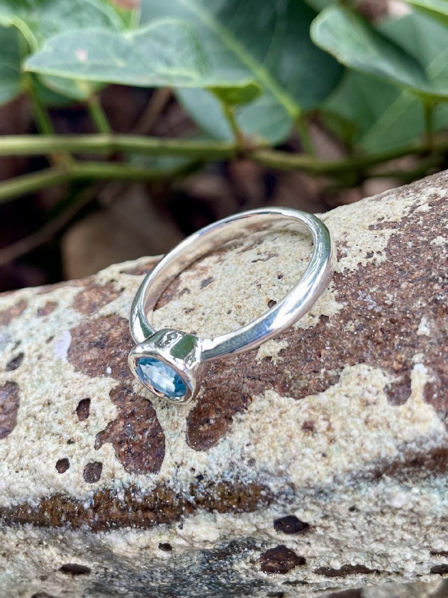 Sterling Silver Blue Topaz Ring