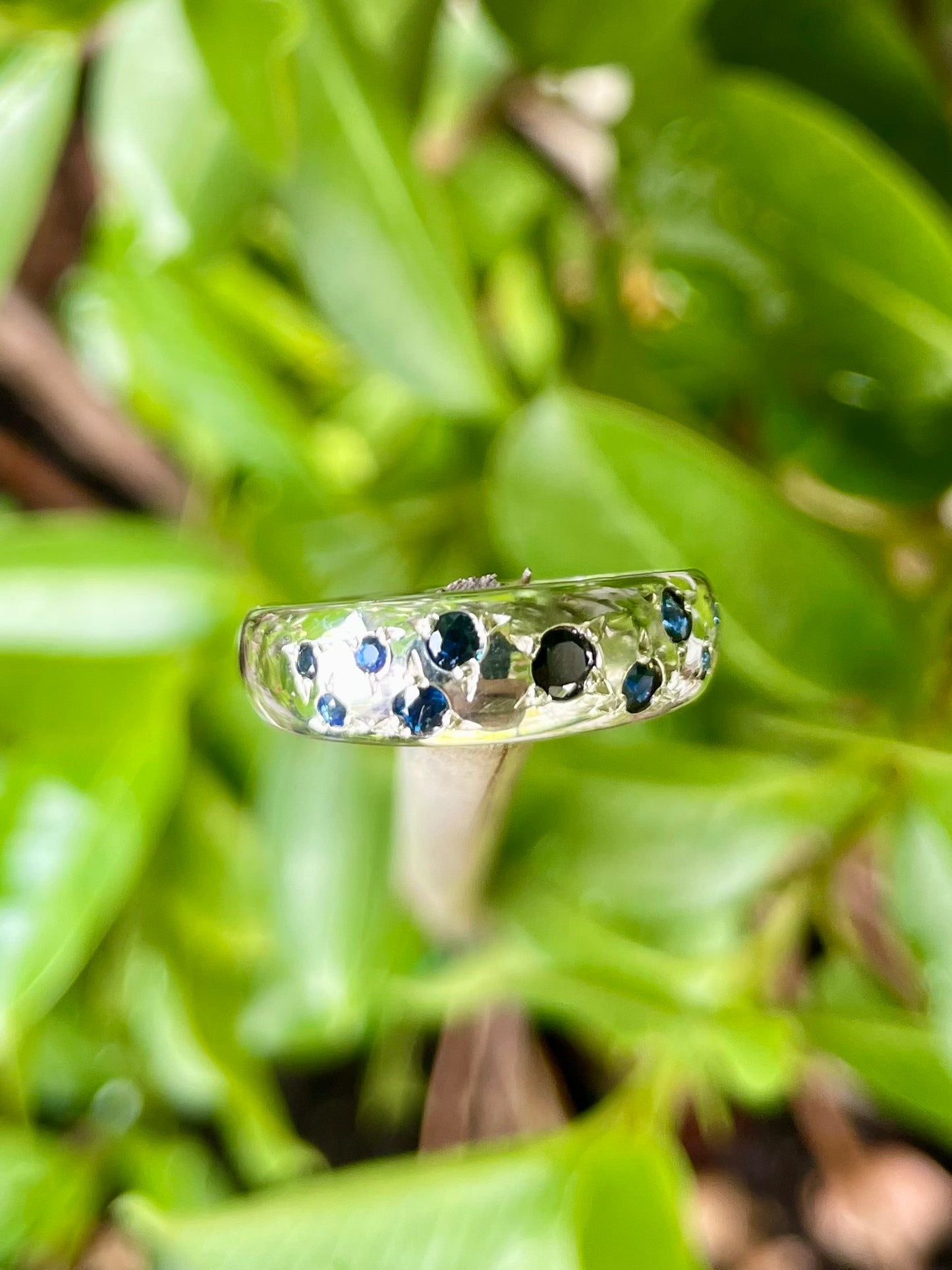 Sterling Silver Sapphire Ring