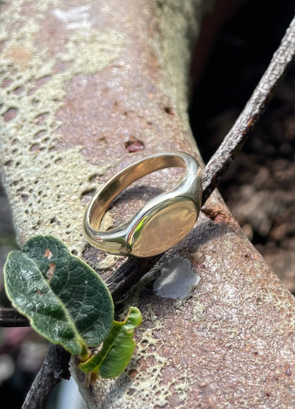 9ct Yellow Gold Oval Signet Ring