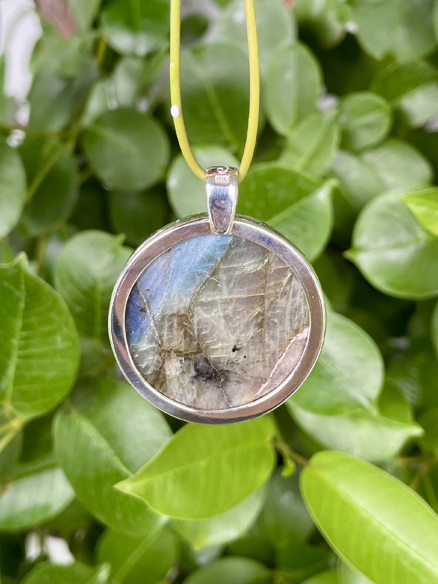 Sterling Silver Labradorite Pendant LG