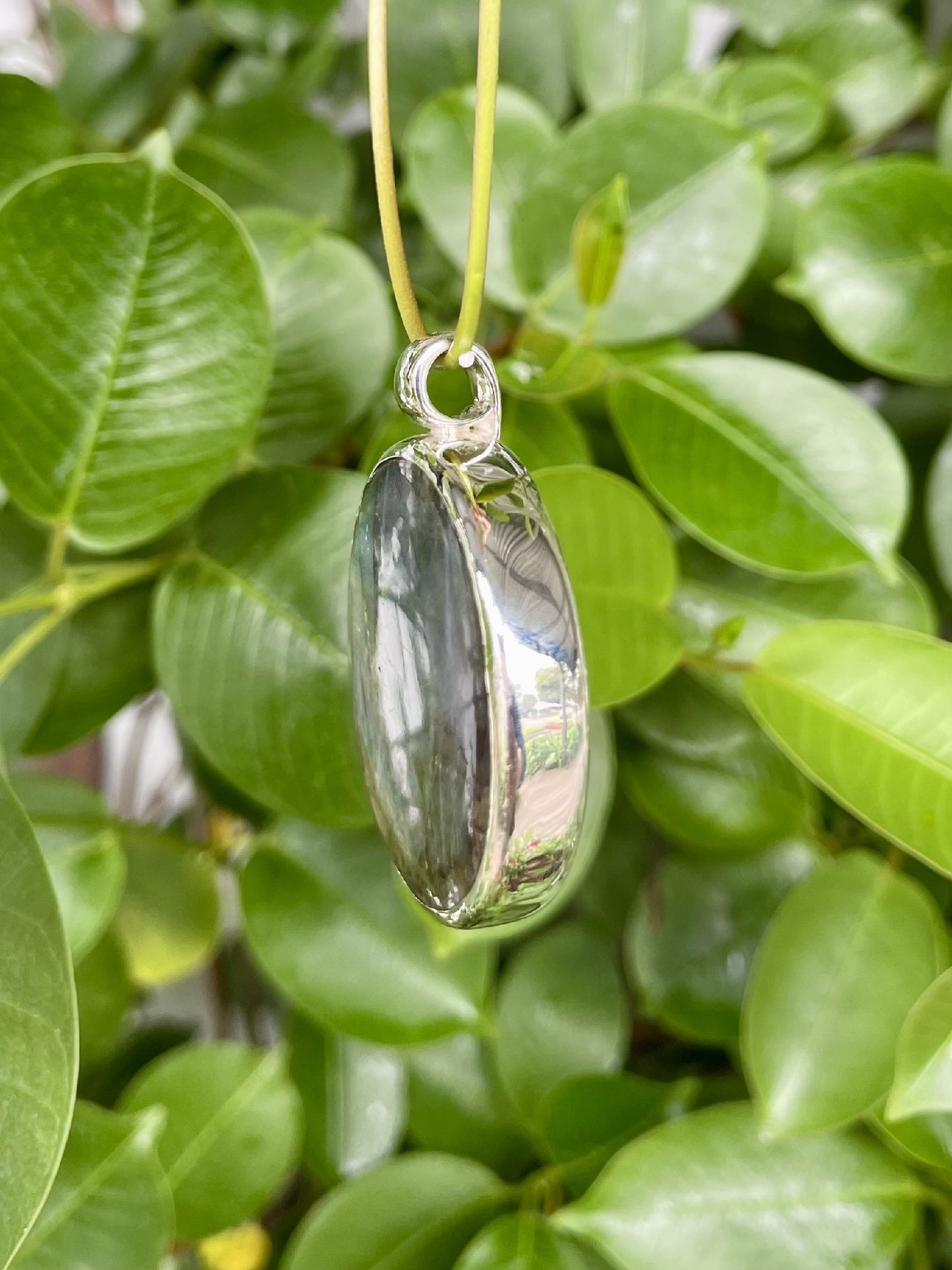 Sterling Silver Labradorite Pendant LG