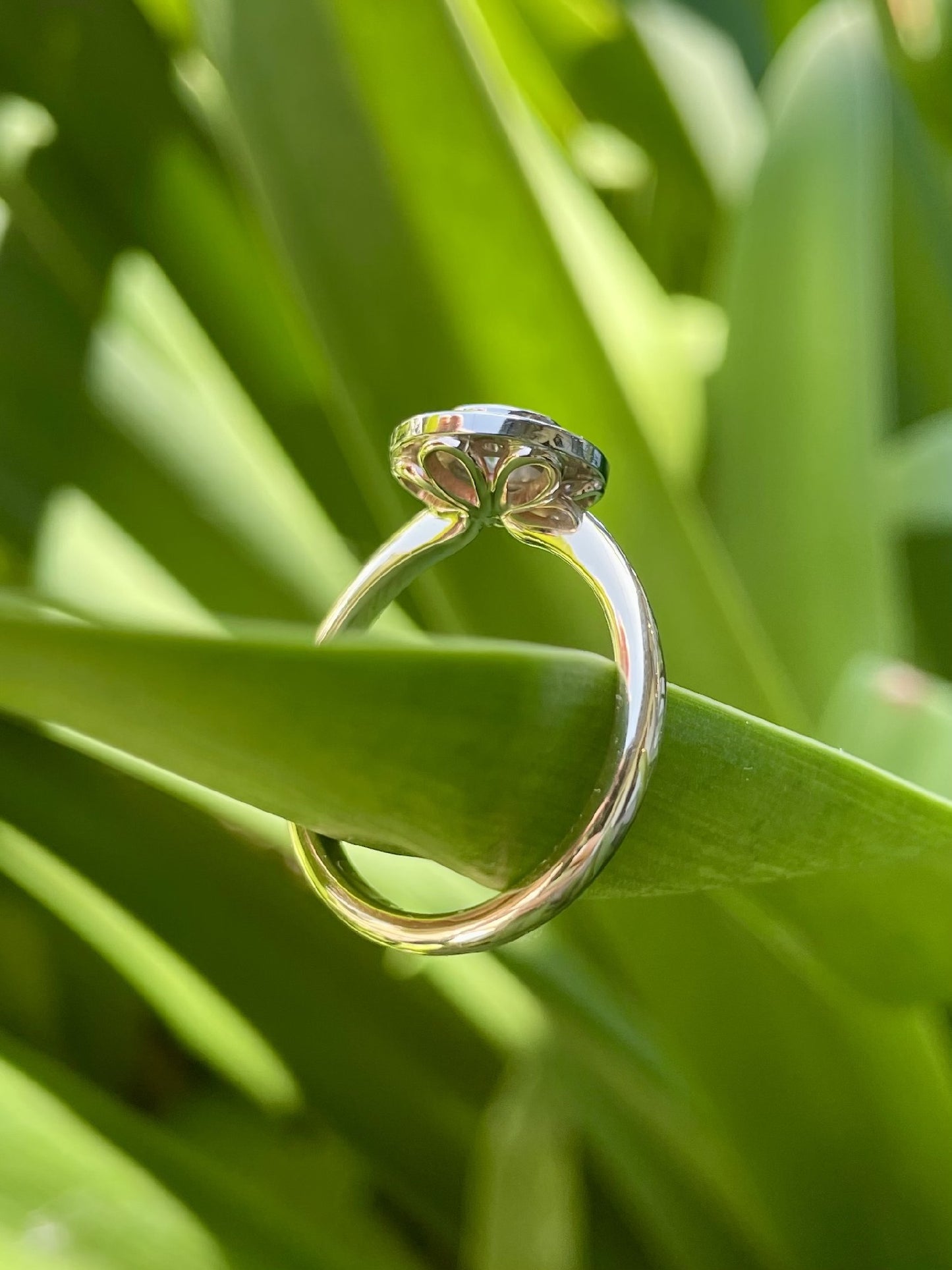 9ct Yellow & White Gold Diamond 'Halo' Ring
