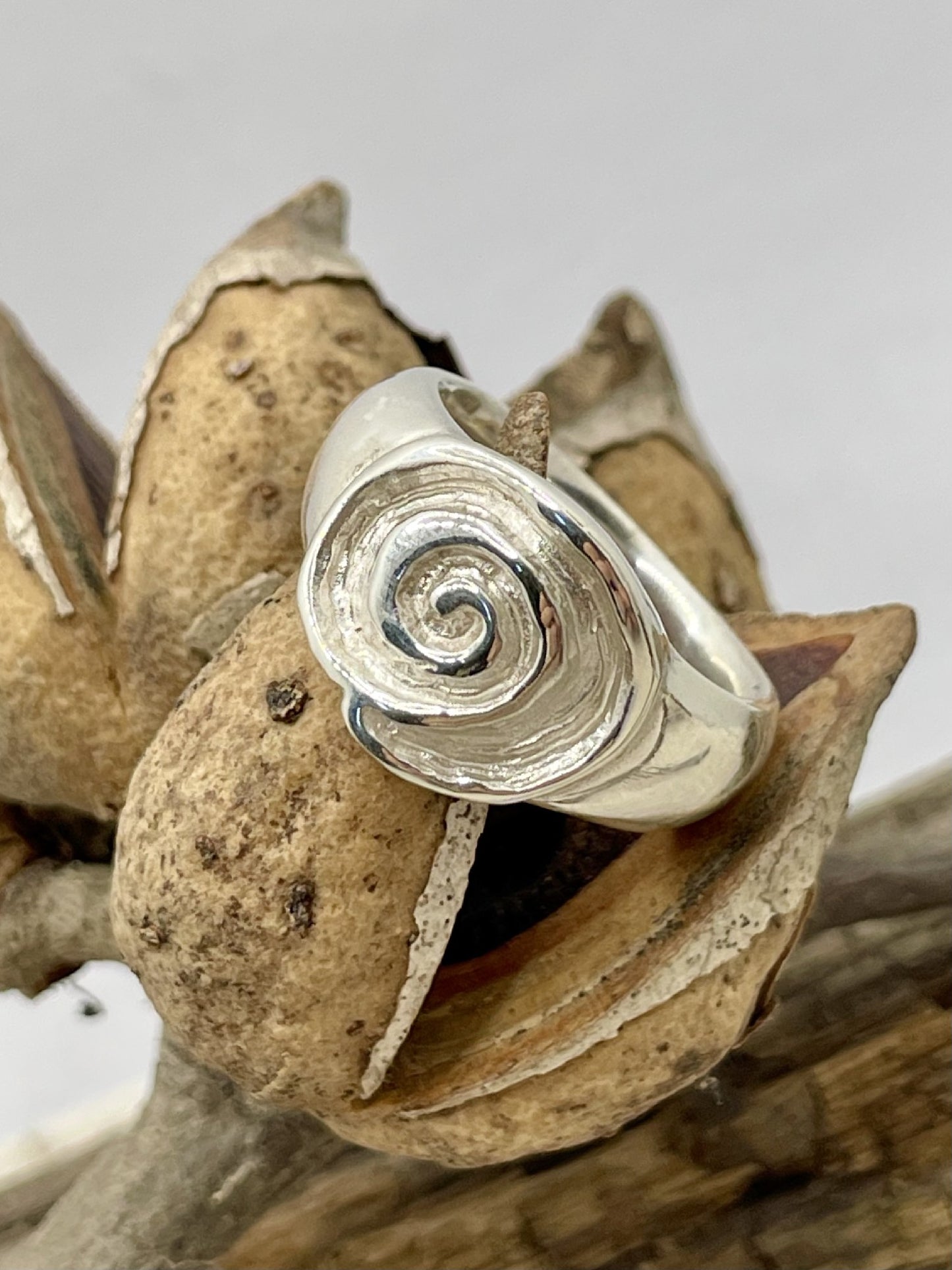 Sterling Silver 'Shell' Ring