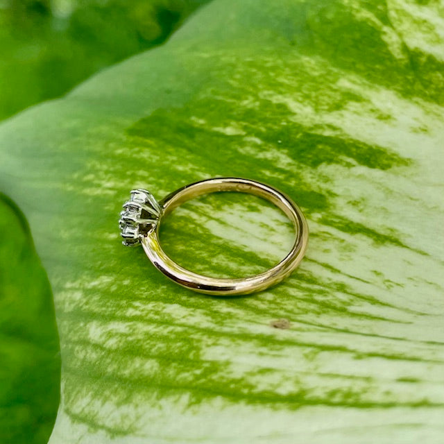 18ct Rose gold Australian Chocolate Diamond and white diamond halo