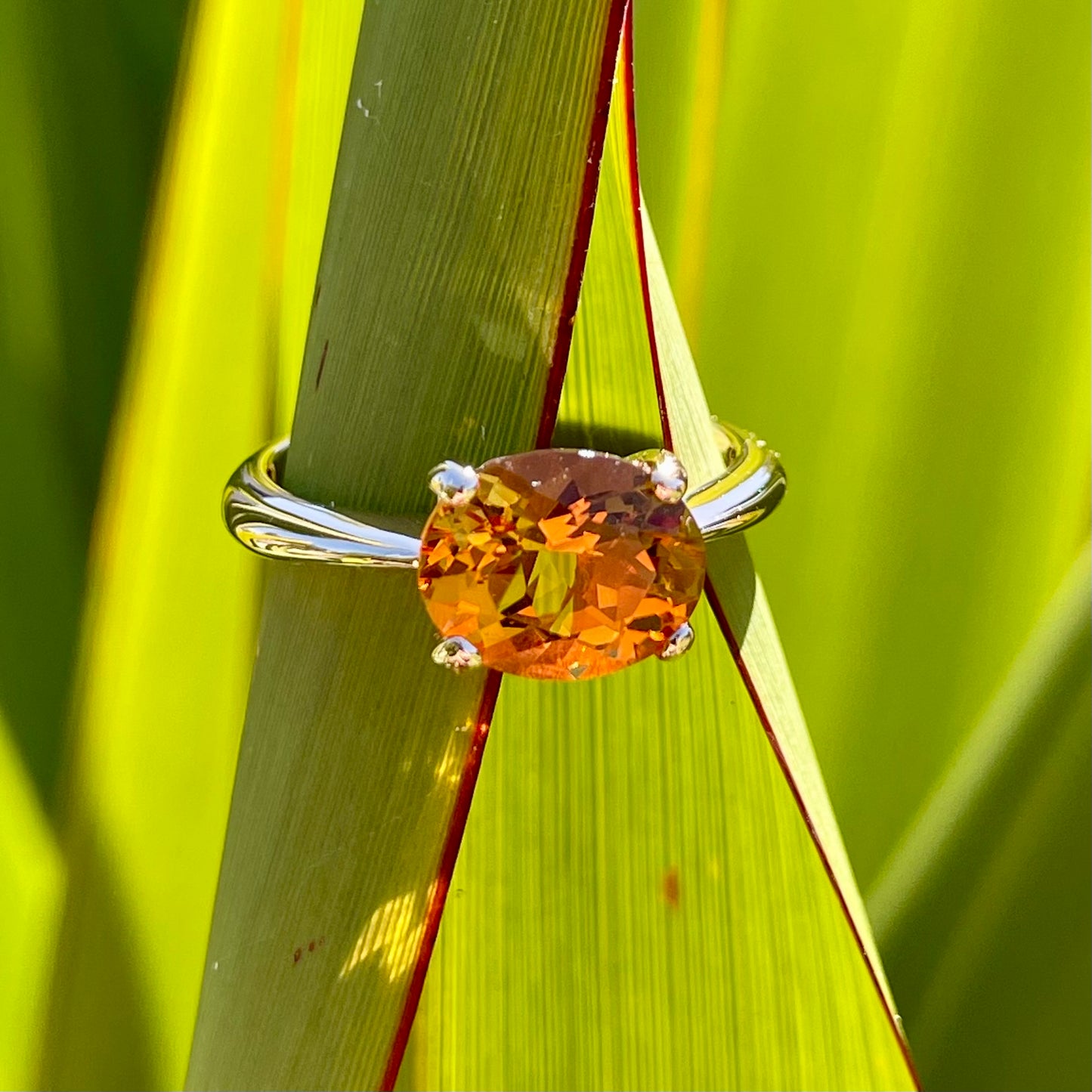 9R Oval Citrine Ring