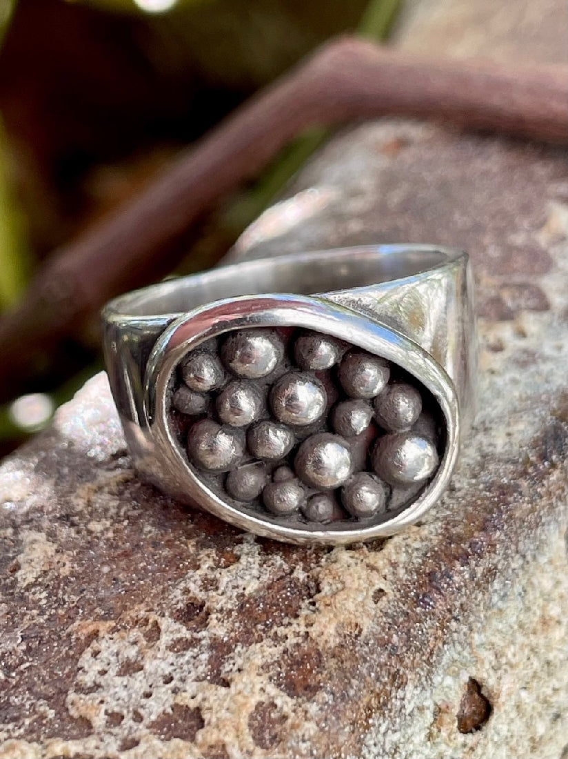 Sterling Silver Ball ring