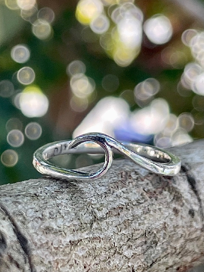 Sterling Silver wave ring