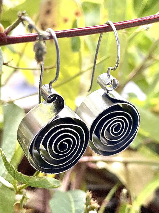 Sterling Silver swirl earrings