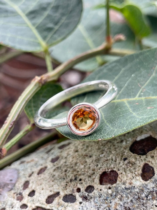 Sterling Silver Citrine Ring