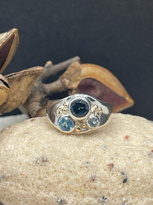 SS Bezel set BT and LBT Ring