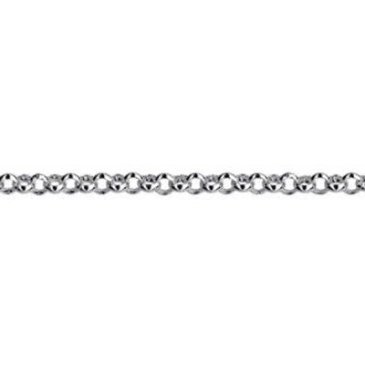 Sterling silver round belcher chain 45cm (B2)