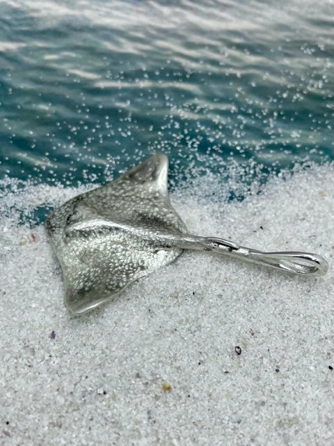 Sterling Silver Eagle Ray Pendant