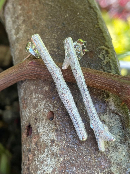 Sterling Silver Branch Studs