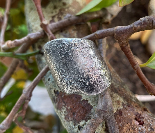 Handmade Sterling Silver Molten Textured Ring